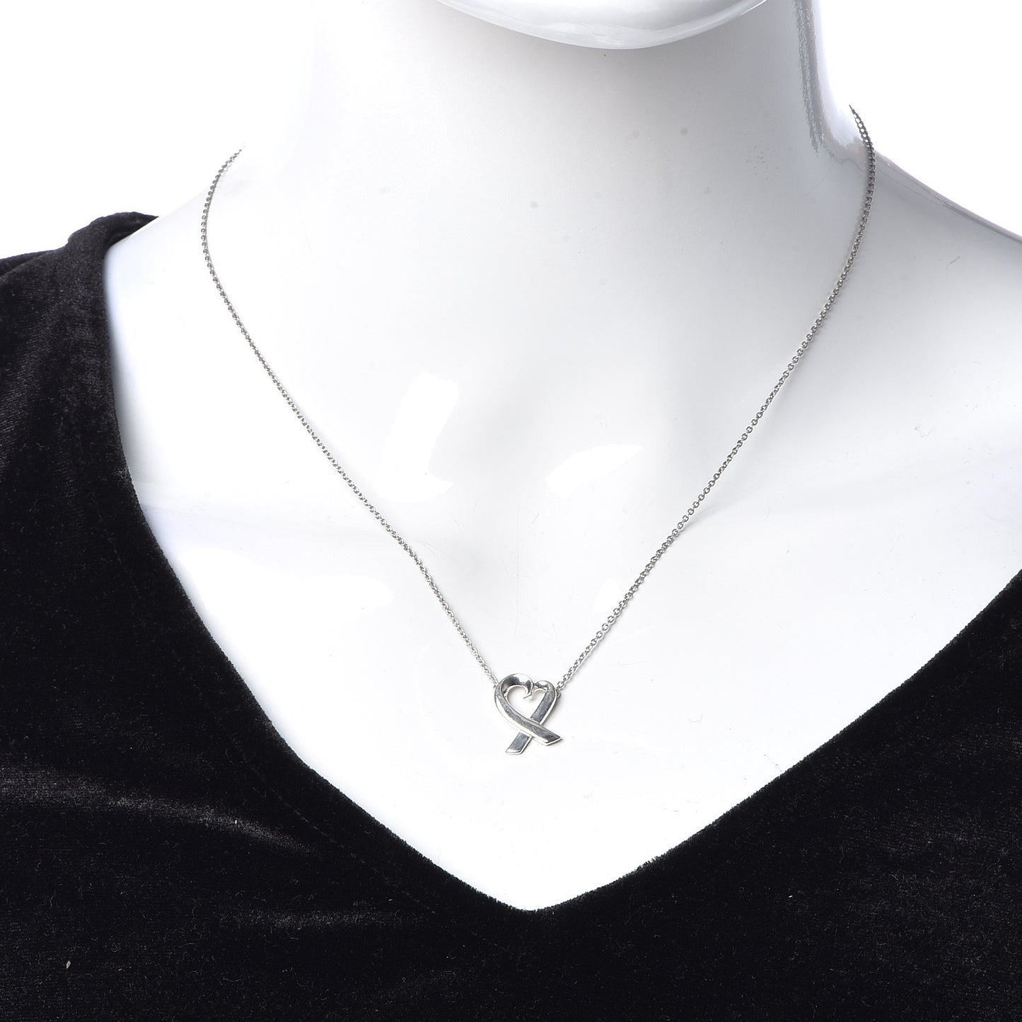 Sterling Silver Small Paloma Picasso Loving Heart Pendant Necklace
