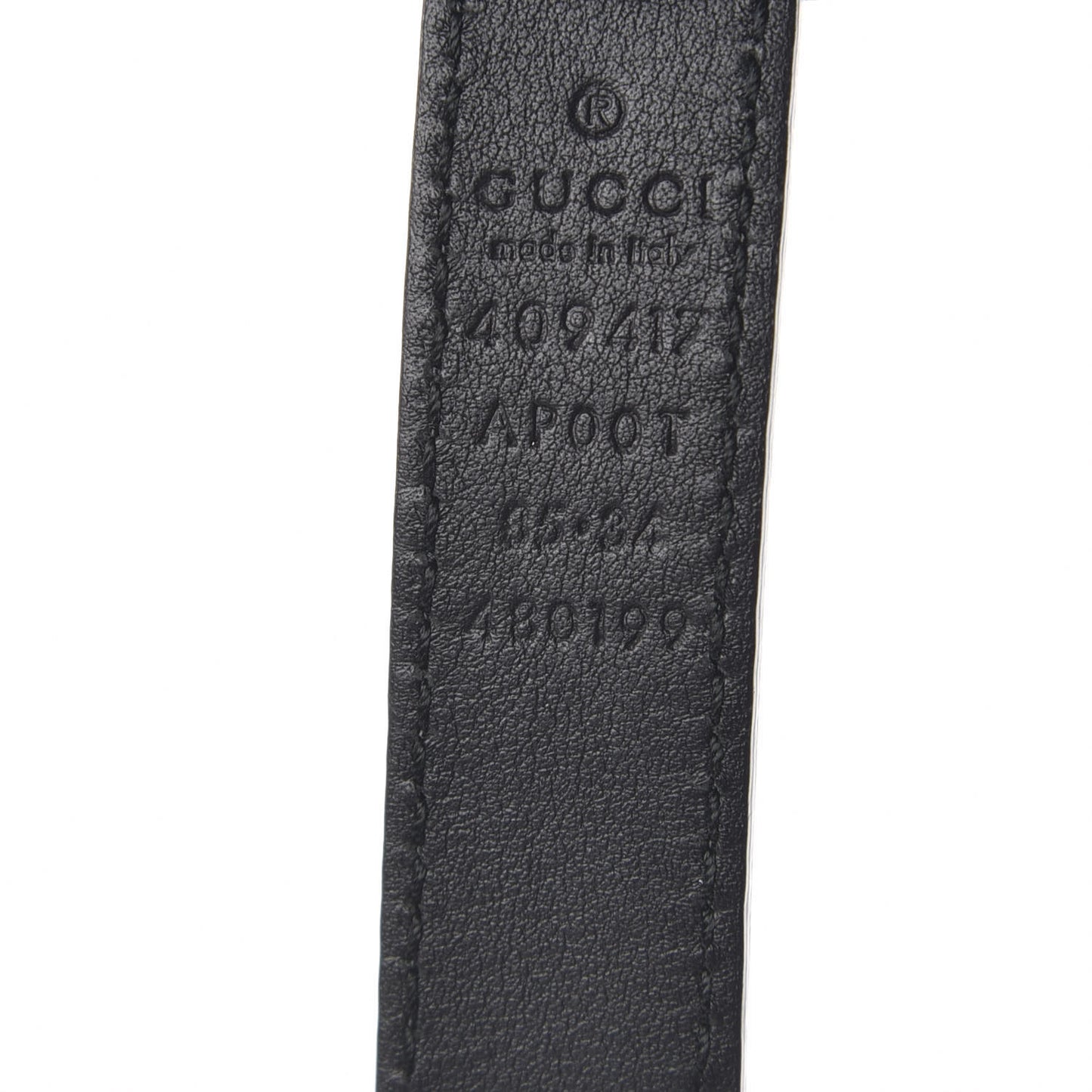 Calfskin Double G 20mm Belt 85 34 Black