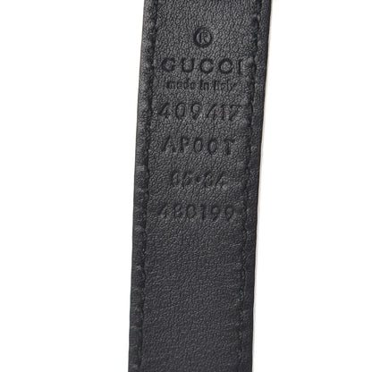 Gucci Calfskin Double G 20mm Belt 85 34 Black 6 of 6