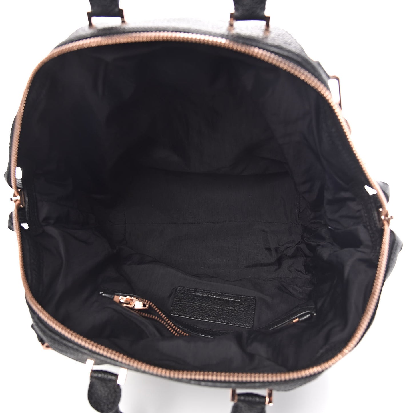 Pebbled Calfskin Small Emile Soft Black Rose Gold Hardware
