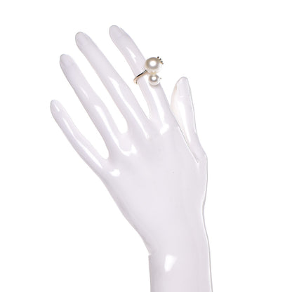 Chanel Pearl CC Ring 6 Gold Pearly White 2 of 5