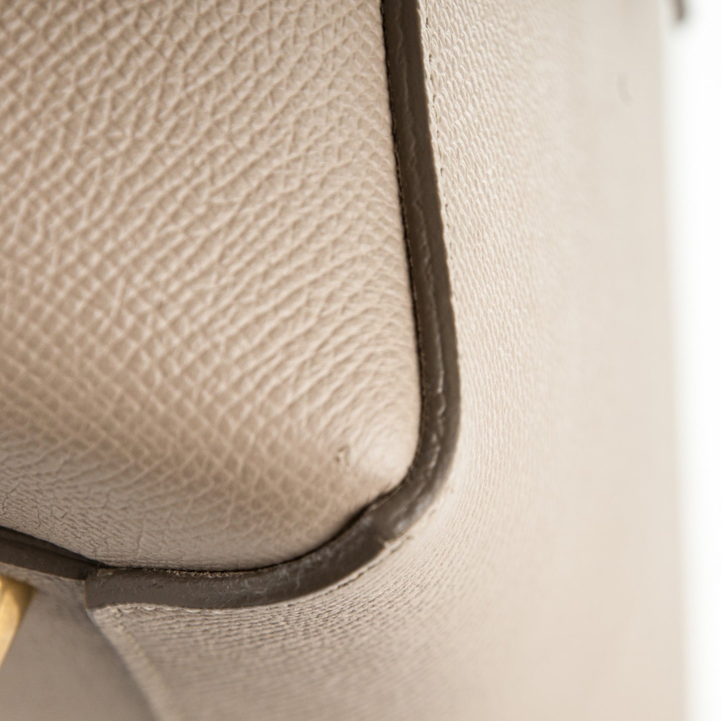 Grained Calfskin Mini Belt Bag Light Taupe