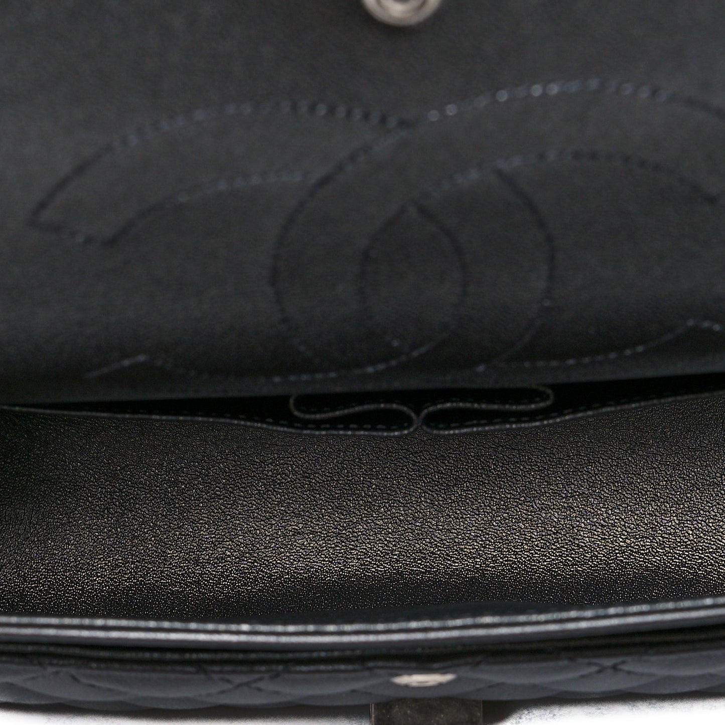 Metallic Sheepskin Quilted 2.55 Reissue 225 Flap Black