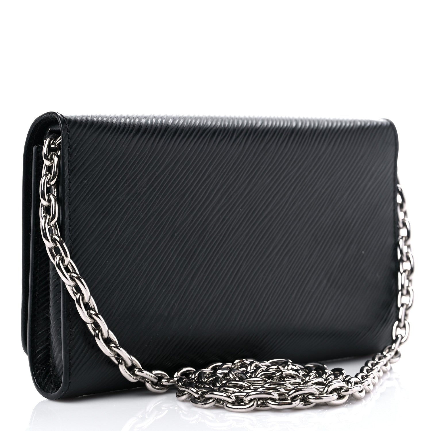 Louis Vuitton Epi Twist Chain Wallet Black 3 of 10