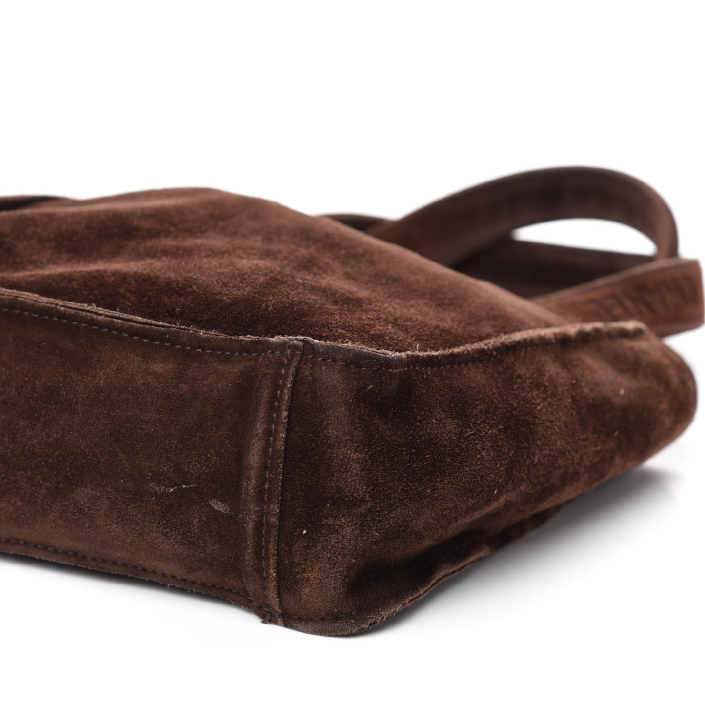 Suede Logo Tote Brown