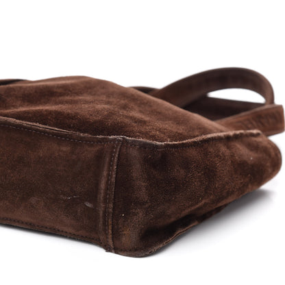 Chanel Suede Logo Tote Brown 7 of 10