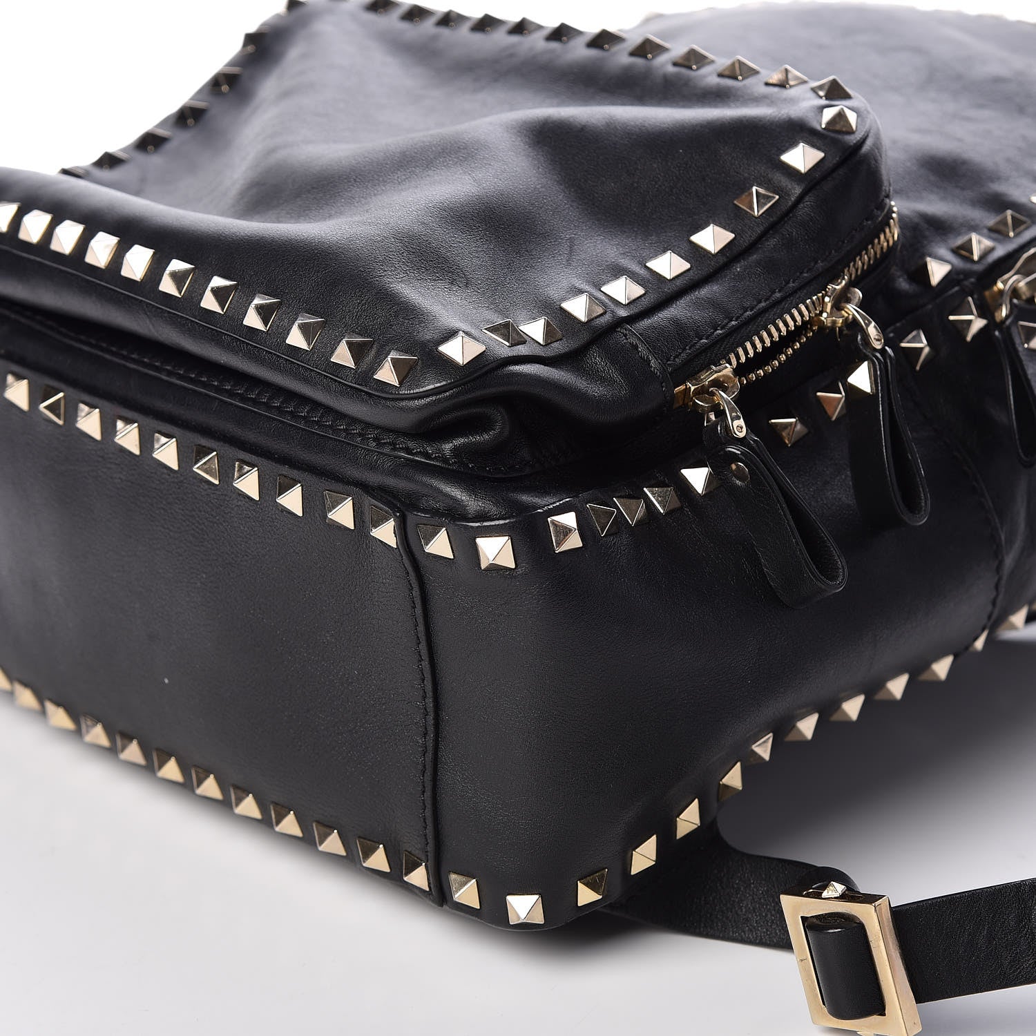Valentino Garavani Vitello Medium Rockstud Backpack Black 13 of 13