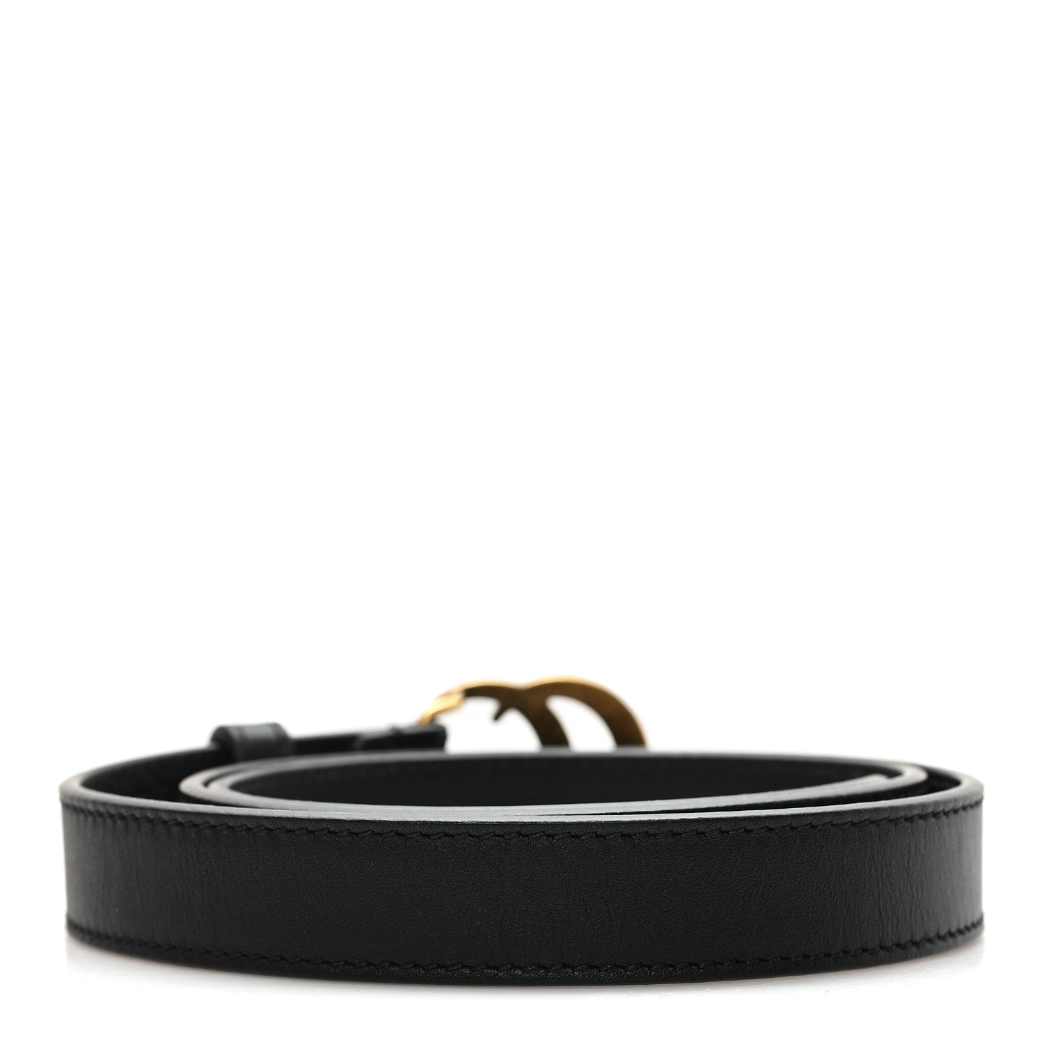 Gucci Calfskin Double G 20mm Belt 75 30 Black 2 of 4