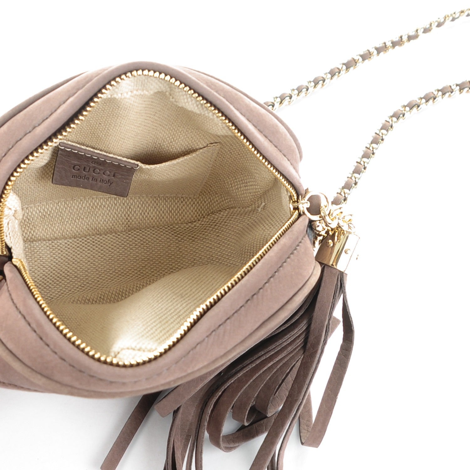 Gucci Vitello Range Mini Soho Chain Bag Grey Field 5 of 7