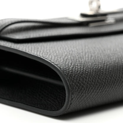 Hermes Epsom Kelly Wallet To Go Black 8 of 10