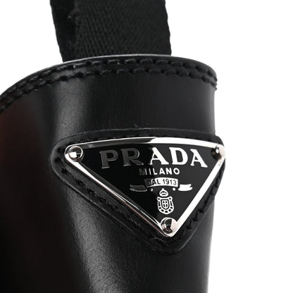 Prada Spazzolato Rois Triangle Monolith Chelsea 55mm Boots 40.5 Black 9 of 10