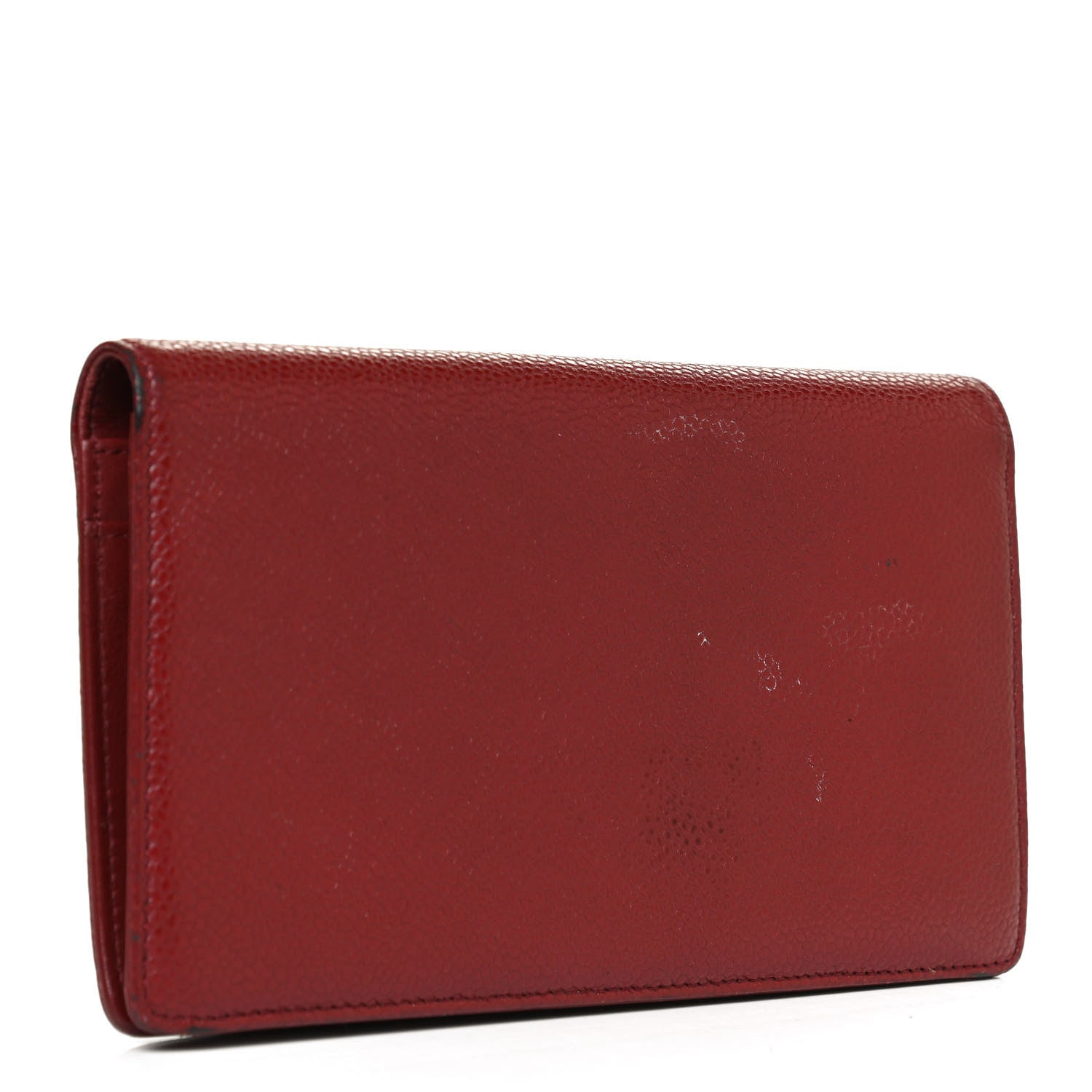 Chanel Caviar Timeless CC Yen Wallet Red 3 of 10