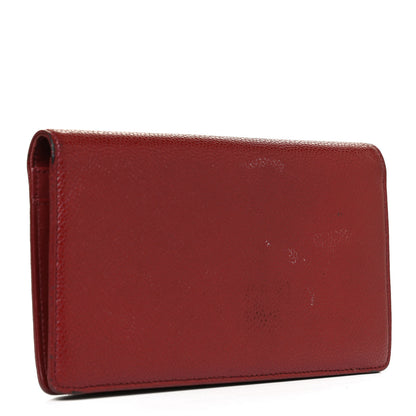Chanel Caviar Timeless CC Yen Wallet Red 3 of 10