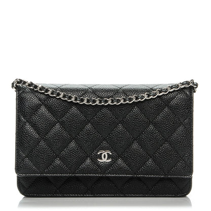 Chanel Caviar Quilted Wallet On Chain WOC Black 1 of 8