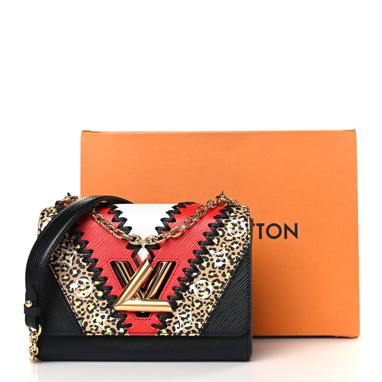 Louis Vuitton Epi Jungle Twist Shoulder Bag MM Black Coquelicot 9 of 9