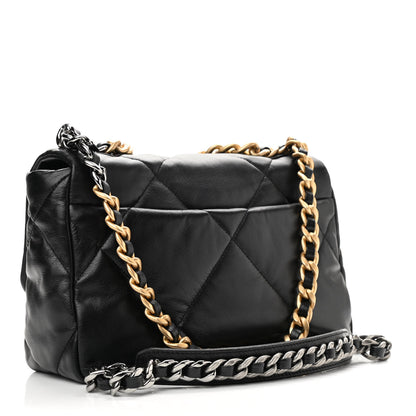 Chanel Goatskin Quilted Medium Chanel 19 Flap Black 3 of 10