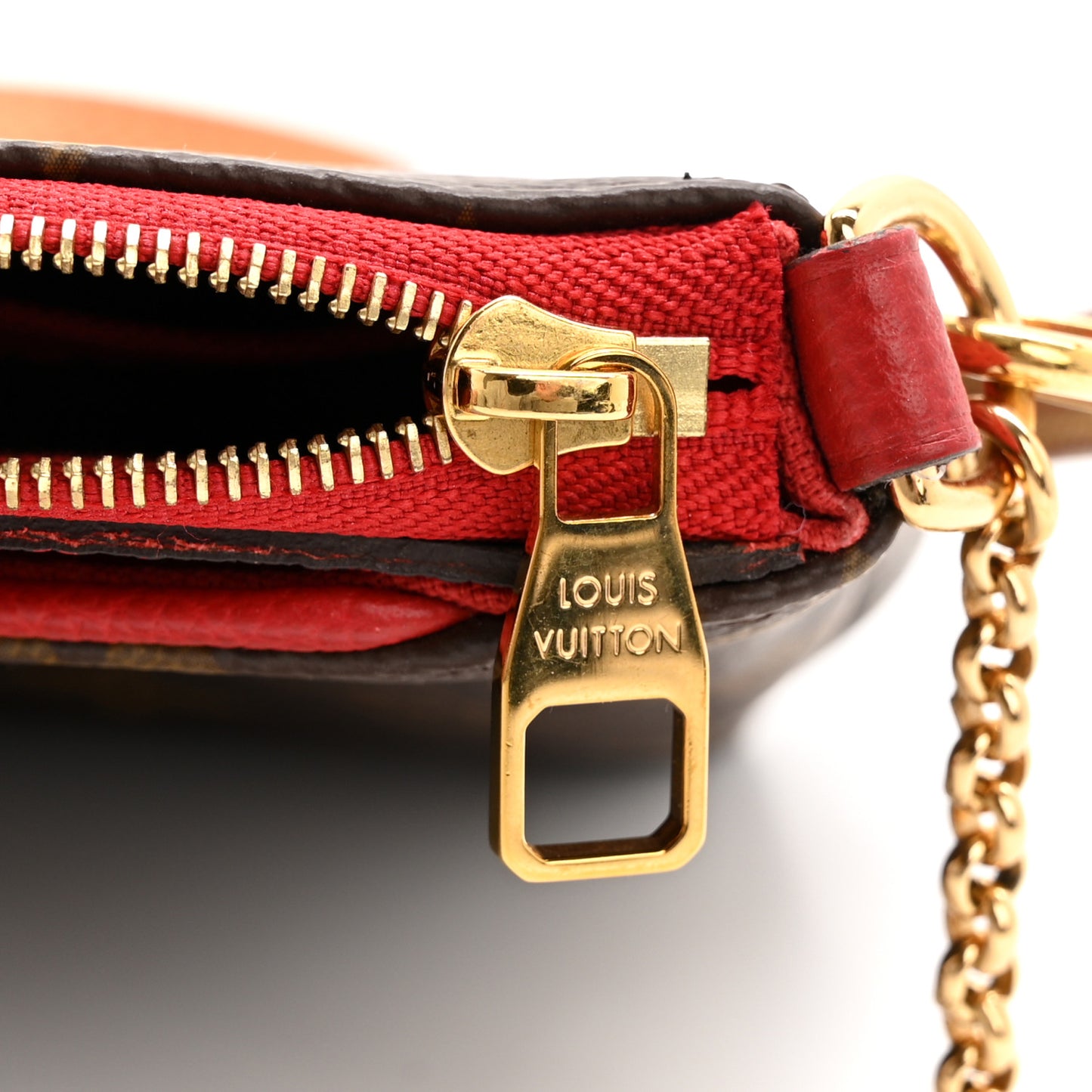 Monogram Pallas Clutch Poppy