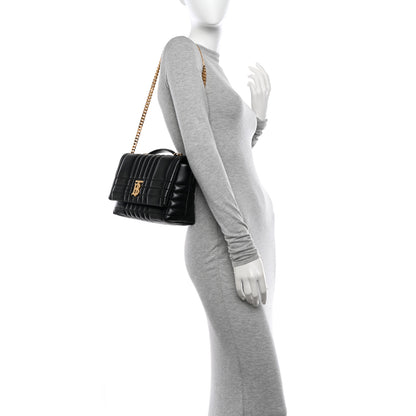 Burberry Lambskin Quilted Small Lola Bag Black 2 of 9