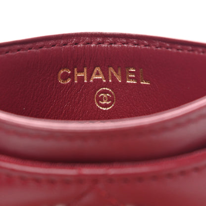 Chanel Lambskin Quilted Chanel 19 Card Holder Red 7 of 9
