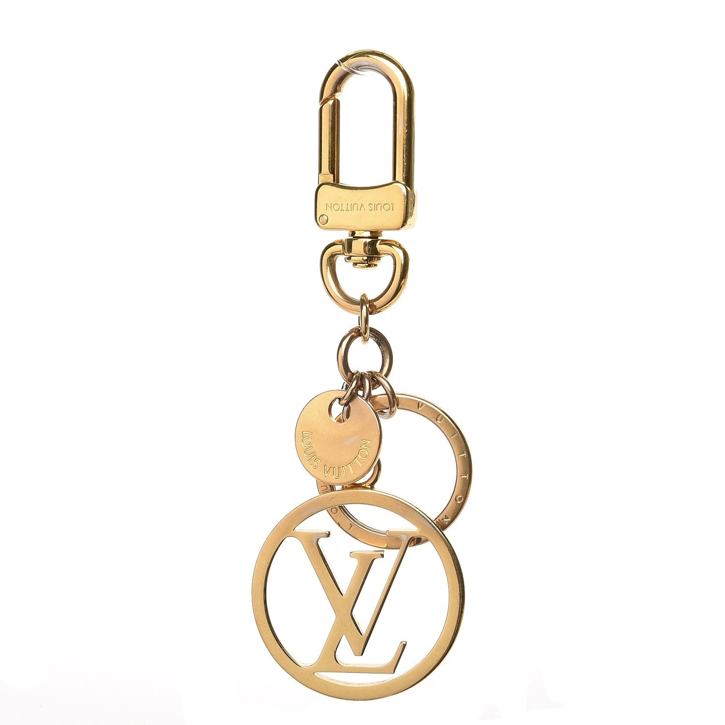LV Circle Key Holder Gold
