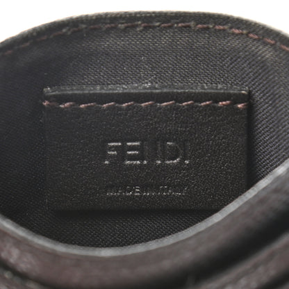 Fendi Vitello Cruise Bi-Color FF 1974 Embossed Card Holder Maya Black 6 of 8