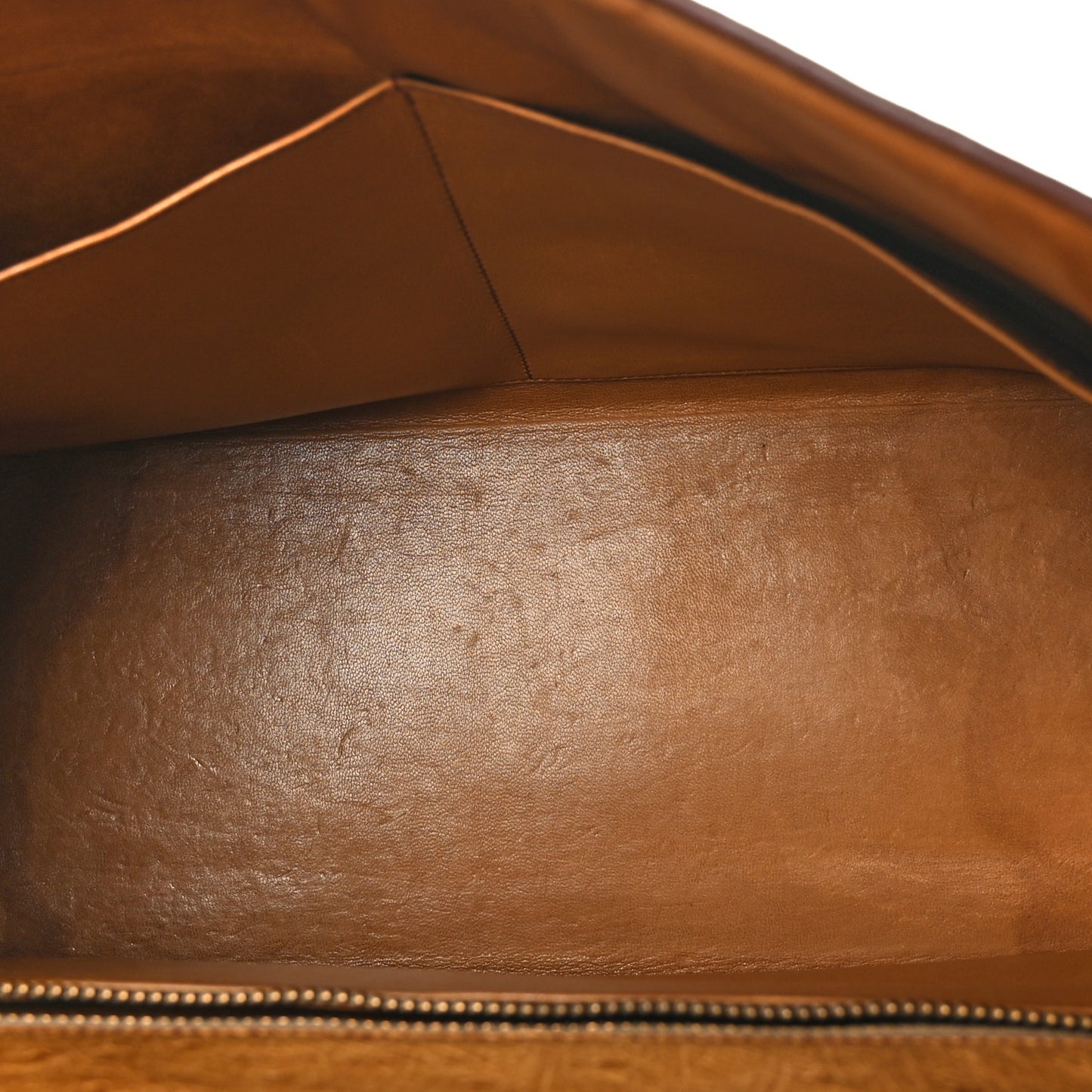 Ostrich Kelly Sellier 35 Gold