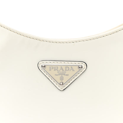 Prada Spazzolato Cleo Adjustable Strap Shoulder Bag White 8 of 12