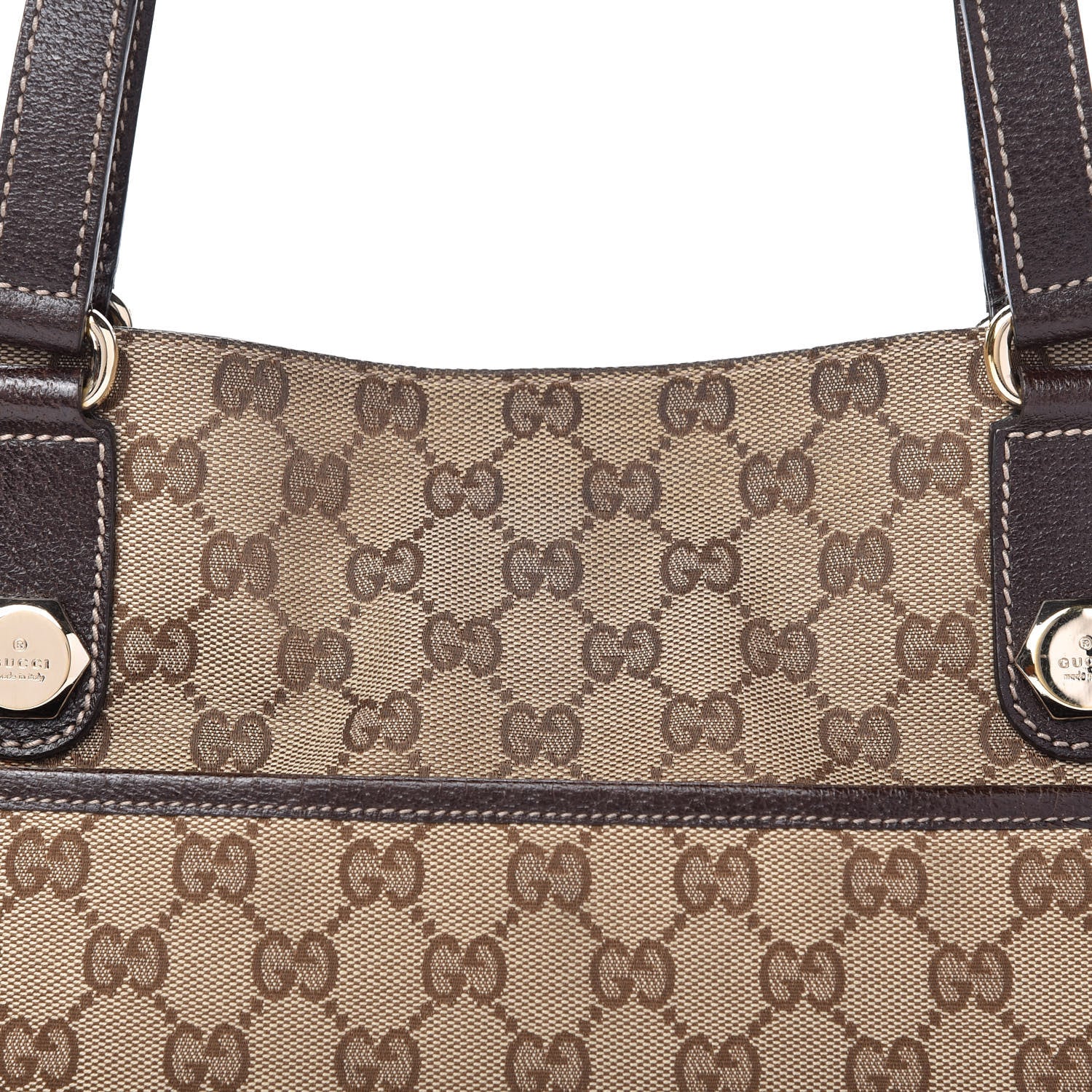 Gucci Monogram Medium Charmy Shoulder Bag Brown 10 of 10