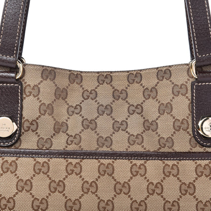 Gucci Monogram Medium Charmy Shoulder Bag Brown 10 of 10