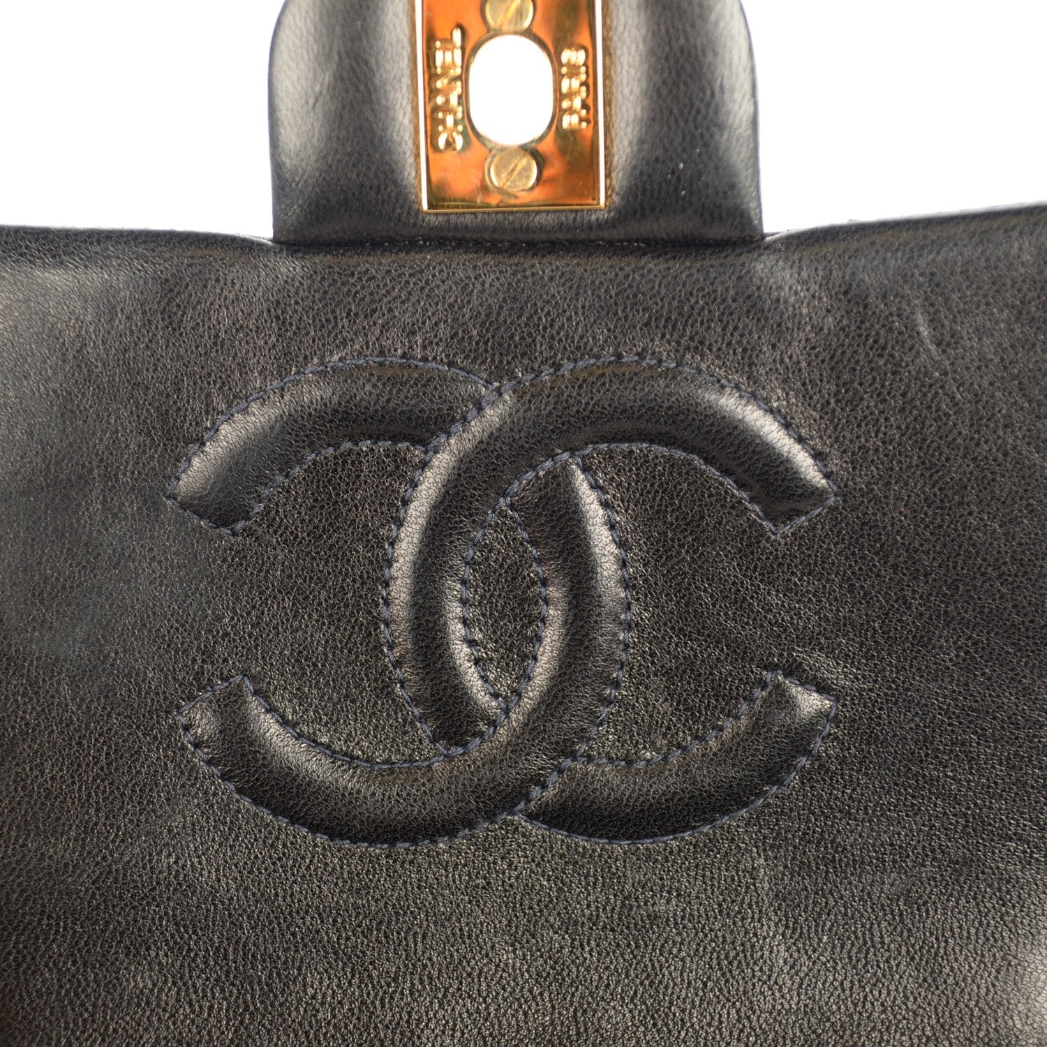 Chanel Lambskin Quilted Mini Square Flap Black 8 of 11