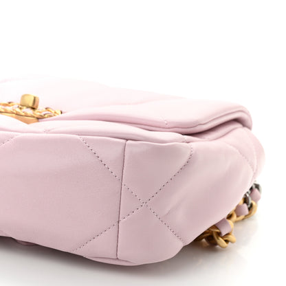 Chanel Lambskin Quilted Medium Chanel 19 Flap Light Pink 9 of 10