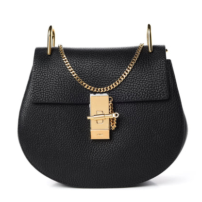Chloe Grained Lambskin Drew Shoulder Bag Black 1 of 7