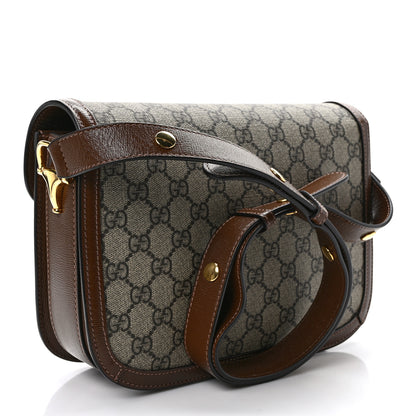 Gucci GG Supreme Monogram Horsebit 1955 Shoulder Bag Beige Brown Sugar 3 of 9