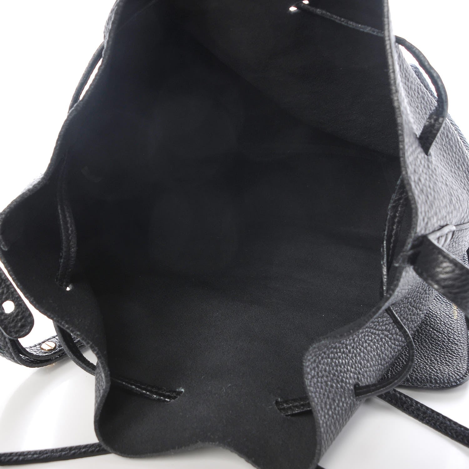 Mansur Gavriel Tumbled Calfskin Bucket Bag Black 6 of 7