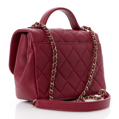Chanel Caviar Quilted Small Business Affinity Flap Red 3 of 13