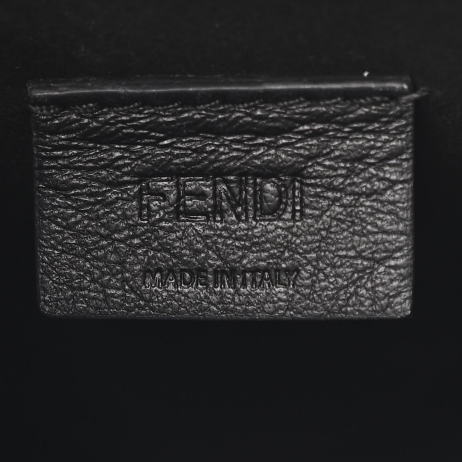 Fendi Vitello Plexiglass FF Embossed Mini Fendi Sunshine Shopper Tote Black 6 of 12