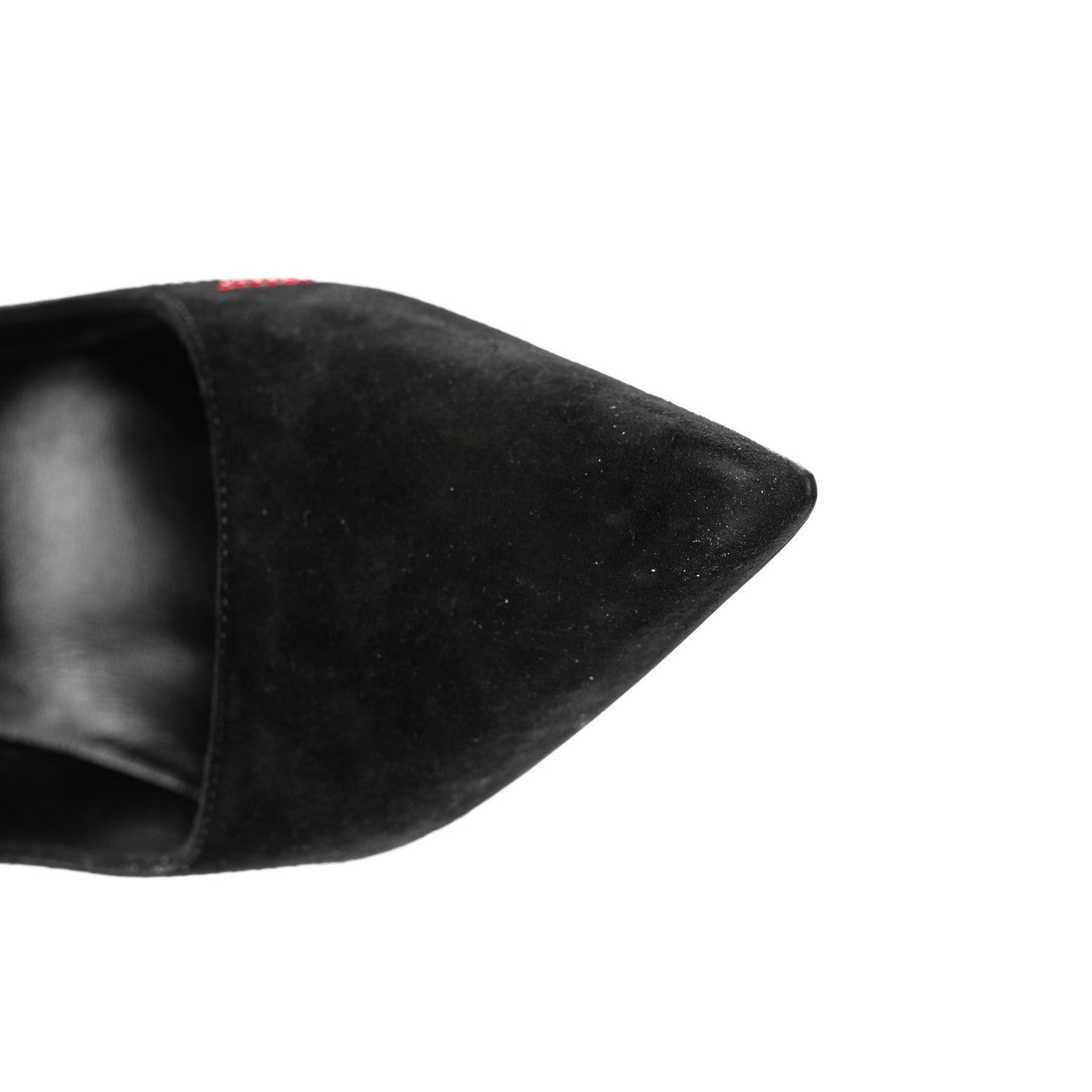Christian Louboutin Veau Velours Hottie Walkie 120 Pumps 38 Black 10 of 11