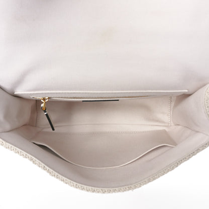 Valentino Garavani Knit Large Roman Stud Shoulder Bag Ecru 5 of 12