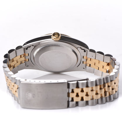 Rolex Stainless Steel 18K Yellow Gold 36mm Oyster Perpetual Datejust Watch Champagne 16233 5 of 8
