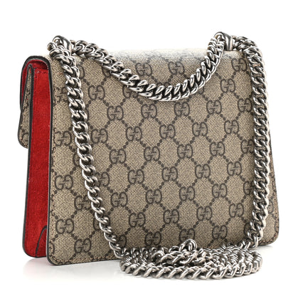Gucci GG Supreme Monogram Mini Dionysus Shoulder Bag Hibiscus Red 3 of 9