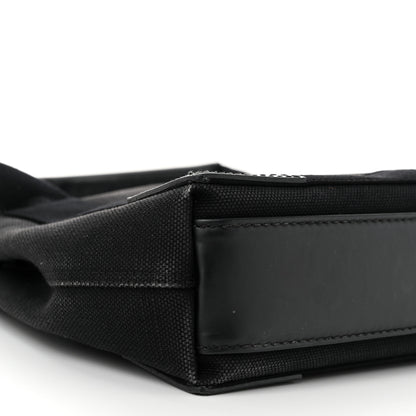 Balenciaga Cotton Canvas Calfskin Navy Cabas XS Black 10 of 11