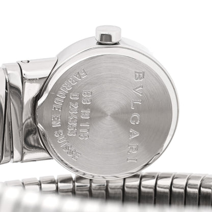 Bulgari Stainless Steel 19mm Serpenti Tubogas Double Spiral Quartz Watch Black 4 of 4