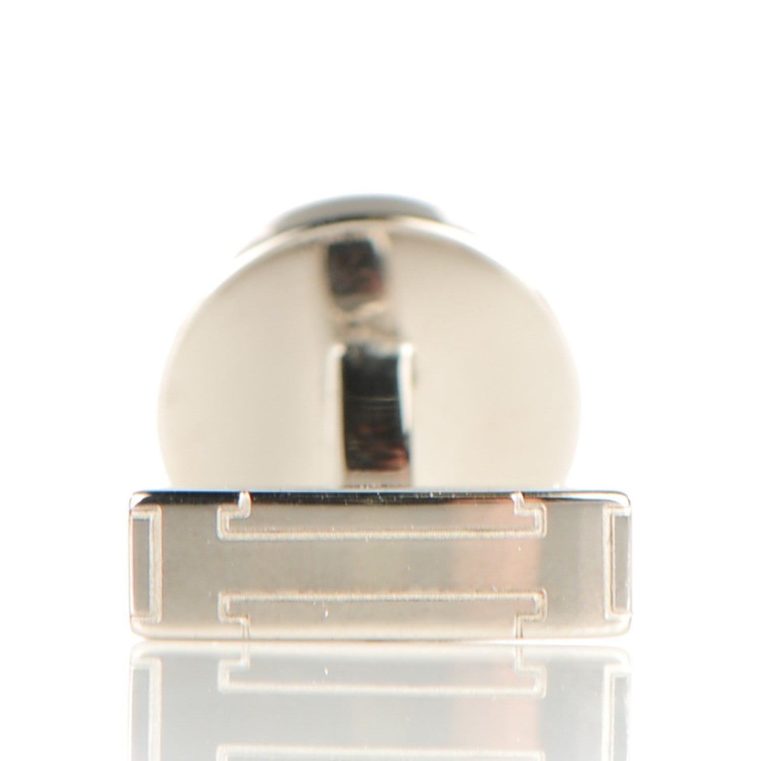 Hermes Lacquer Palladium Licol 2 Cufflinks Black 5 of 5