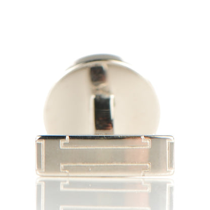 Hermes Lacquer Palladium Licol 2 Cufflinks Black 5 of 5