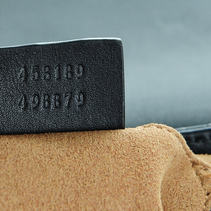 Gucci GG Supreme Monogram Web Medium Padlock Messenger Shoulder Bag Black 7 of 7