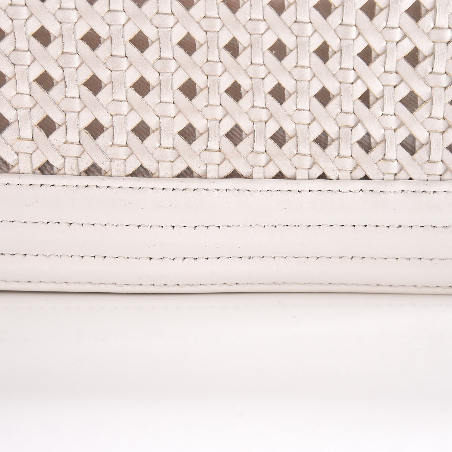 Chanel Sheepskin Braided Medium Boy Reverso Flap White 15 of 18