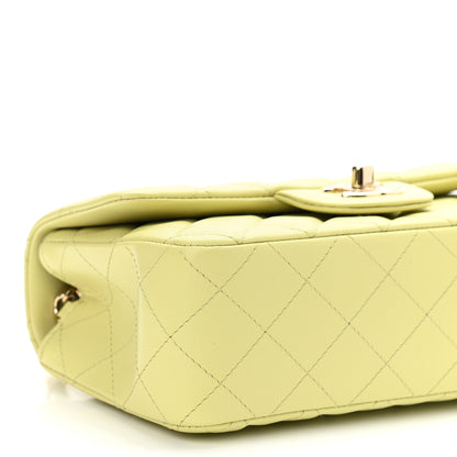 Chanel Lambskin Quilted Mini Rectangular Flap Light Green 9 of 13