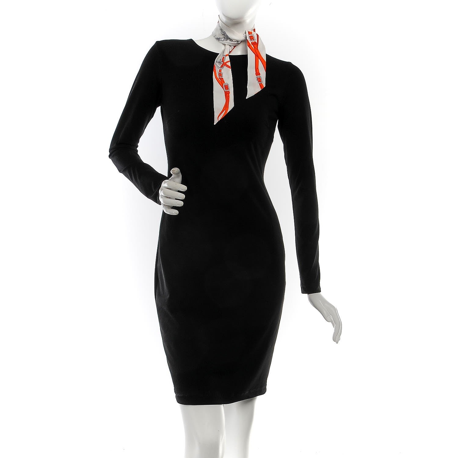 Hermes Silk Brides De Gala Twilly Blanc Orange Rouge 2 of 6