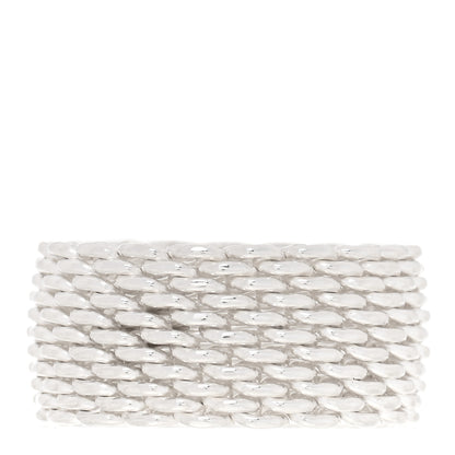 Tiffany Sterling Silver Somerset Mesh Ring 51 5.75 3 of 4