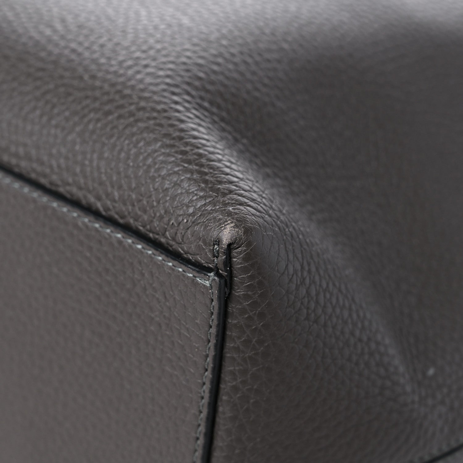 Valentino Garavani Grained Calfskin Rockstud Shoulder Tote Graphite 7 of 11
